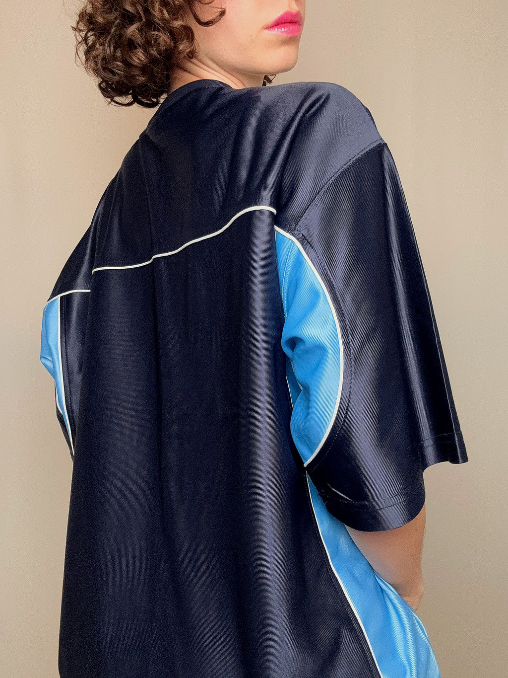 maillot de football bleu XXL vintage