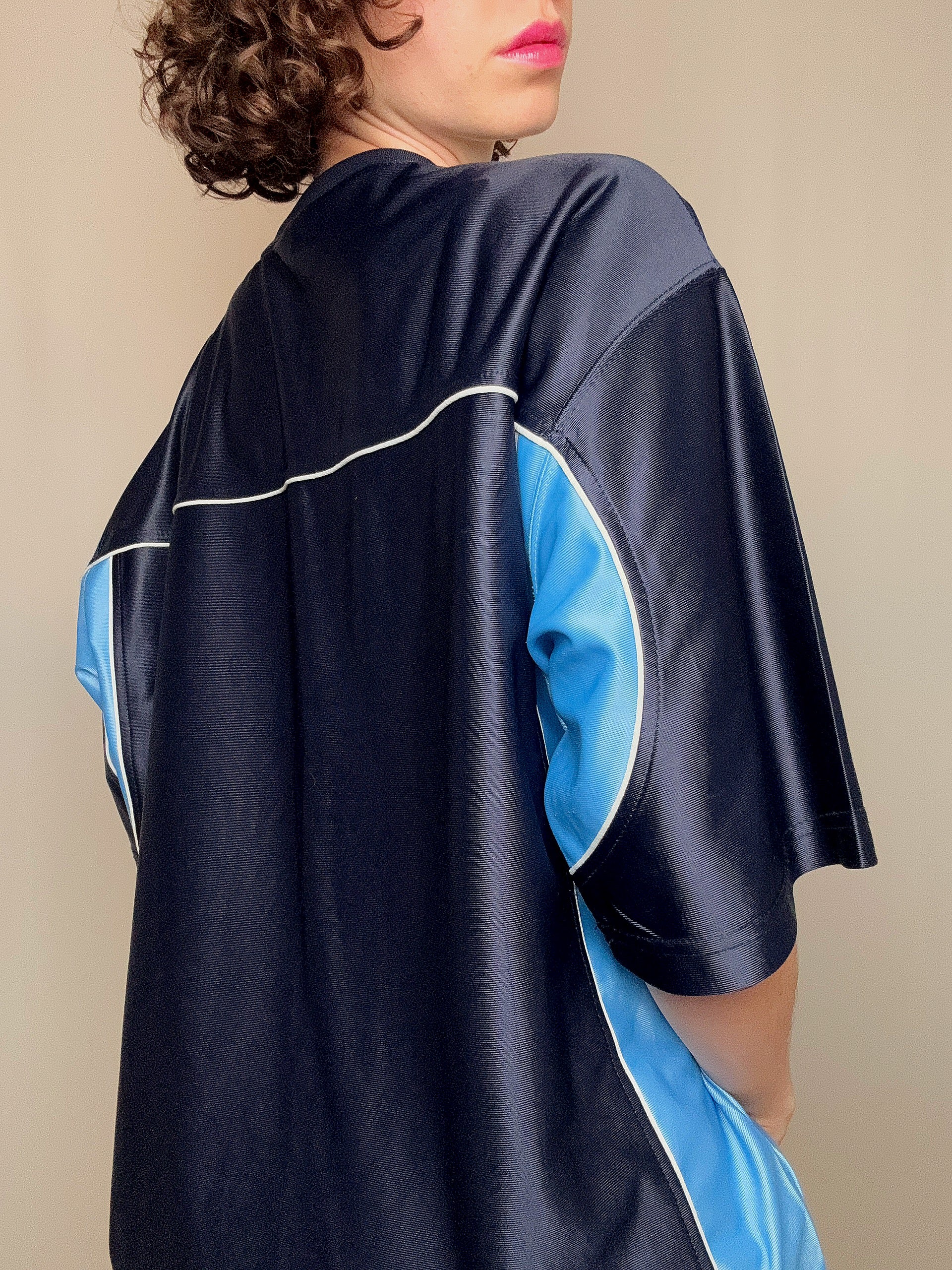 maillot de football bleu XXL vintage