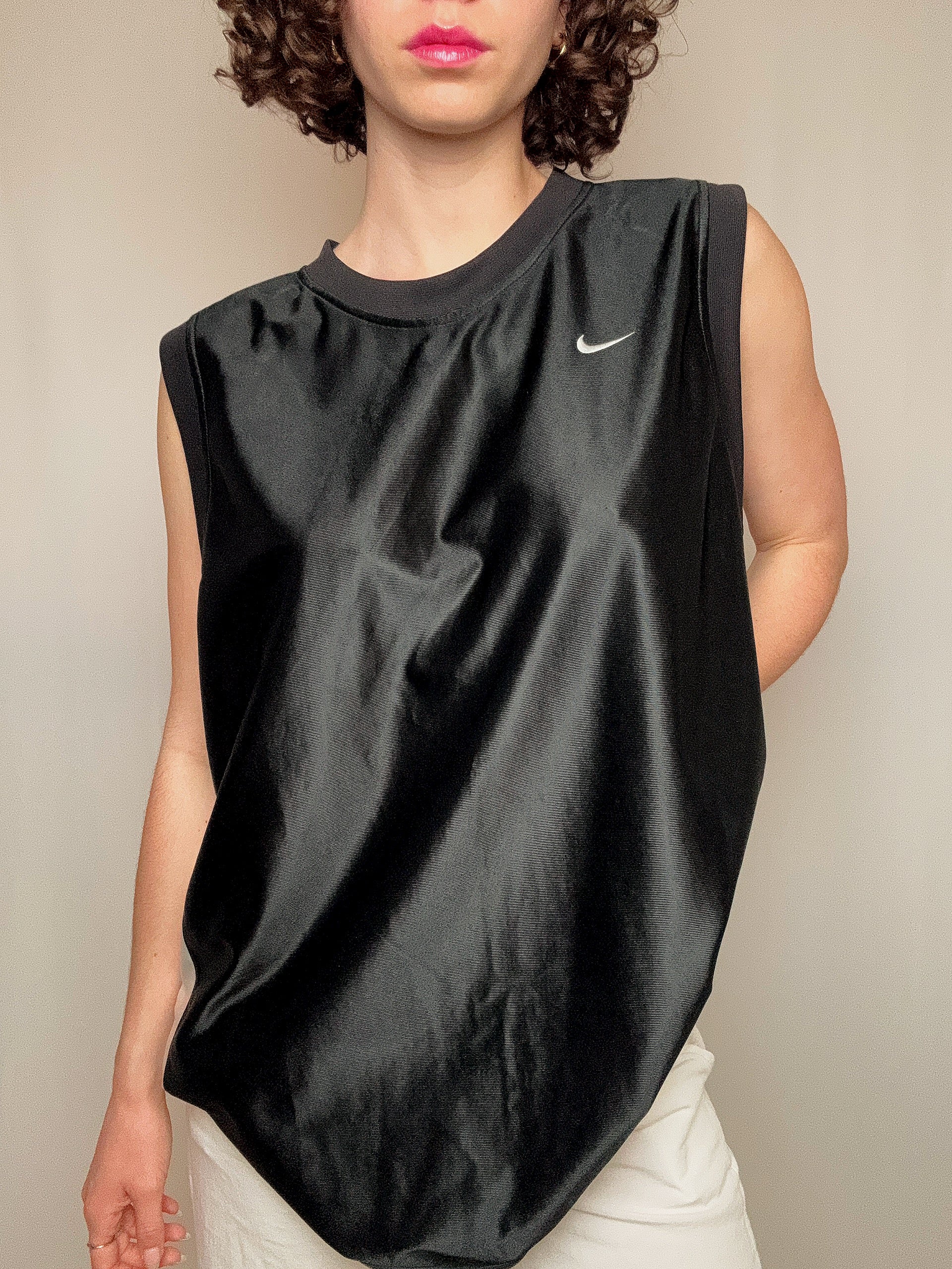 maillot de basket noir nike L vintage