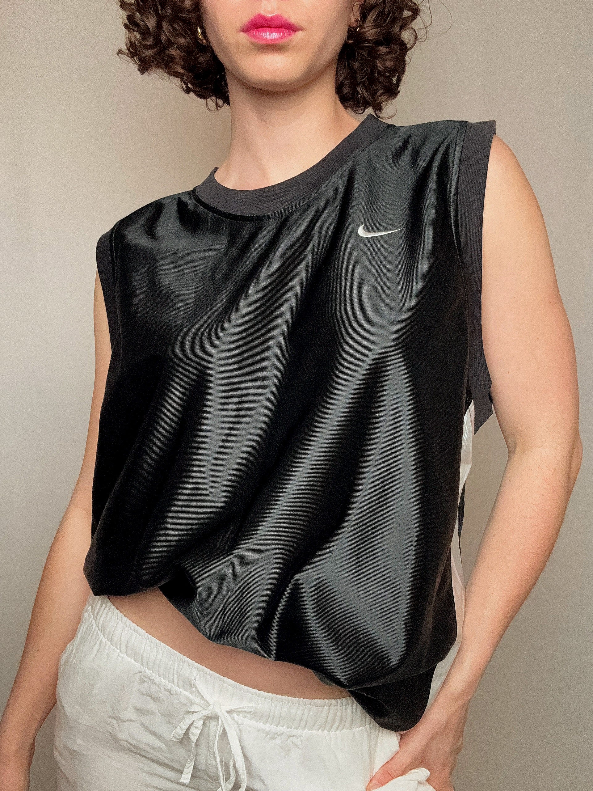 maillot de basket noir nike L vintage
