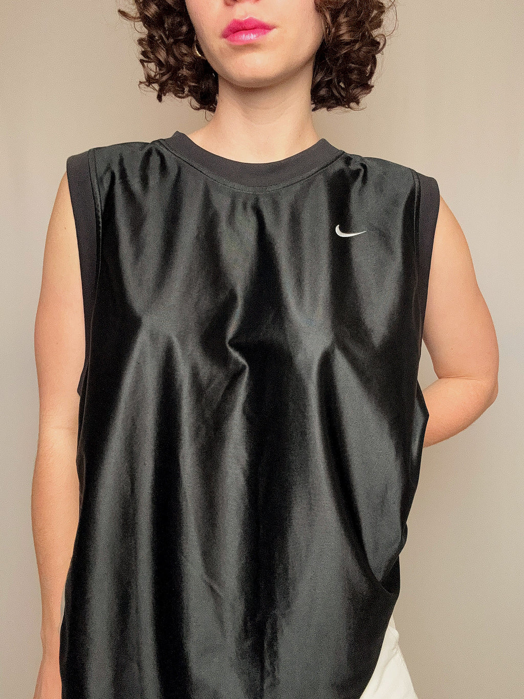 maillot de basket noir nike L vintage