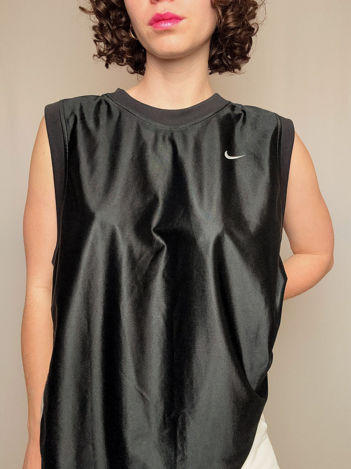 maillot de basket noir nike L vintage