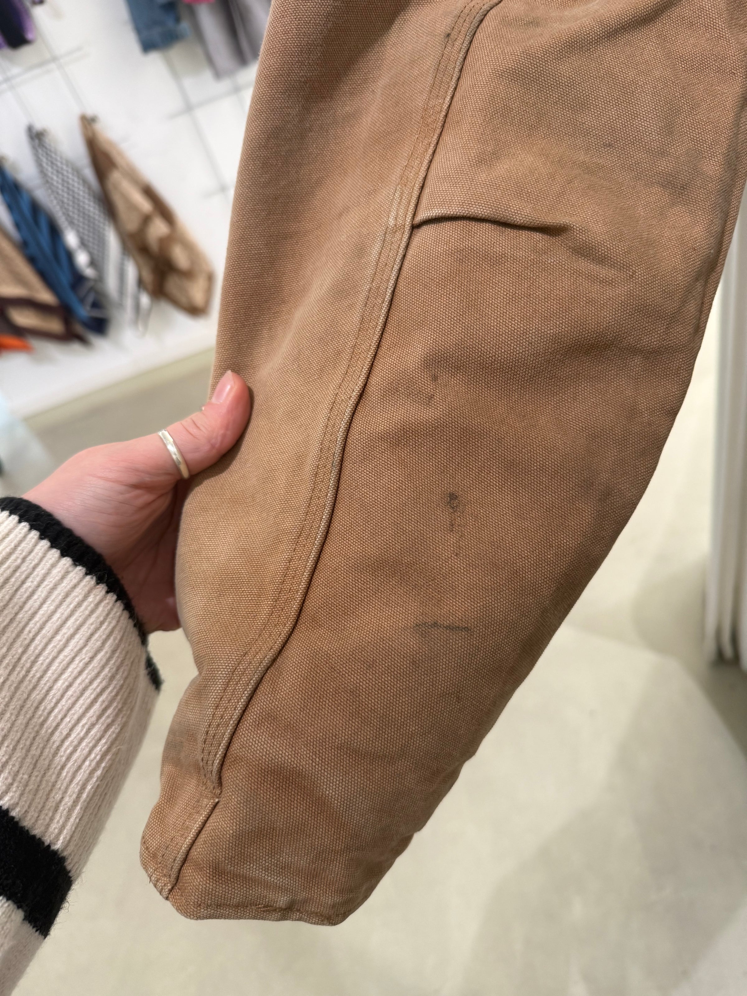 Vintage beige gefütterte CARHARTT-Jacke, Größe L