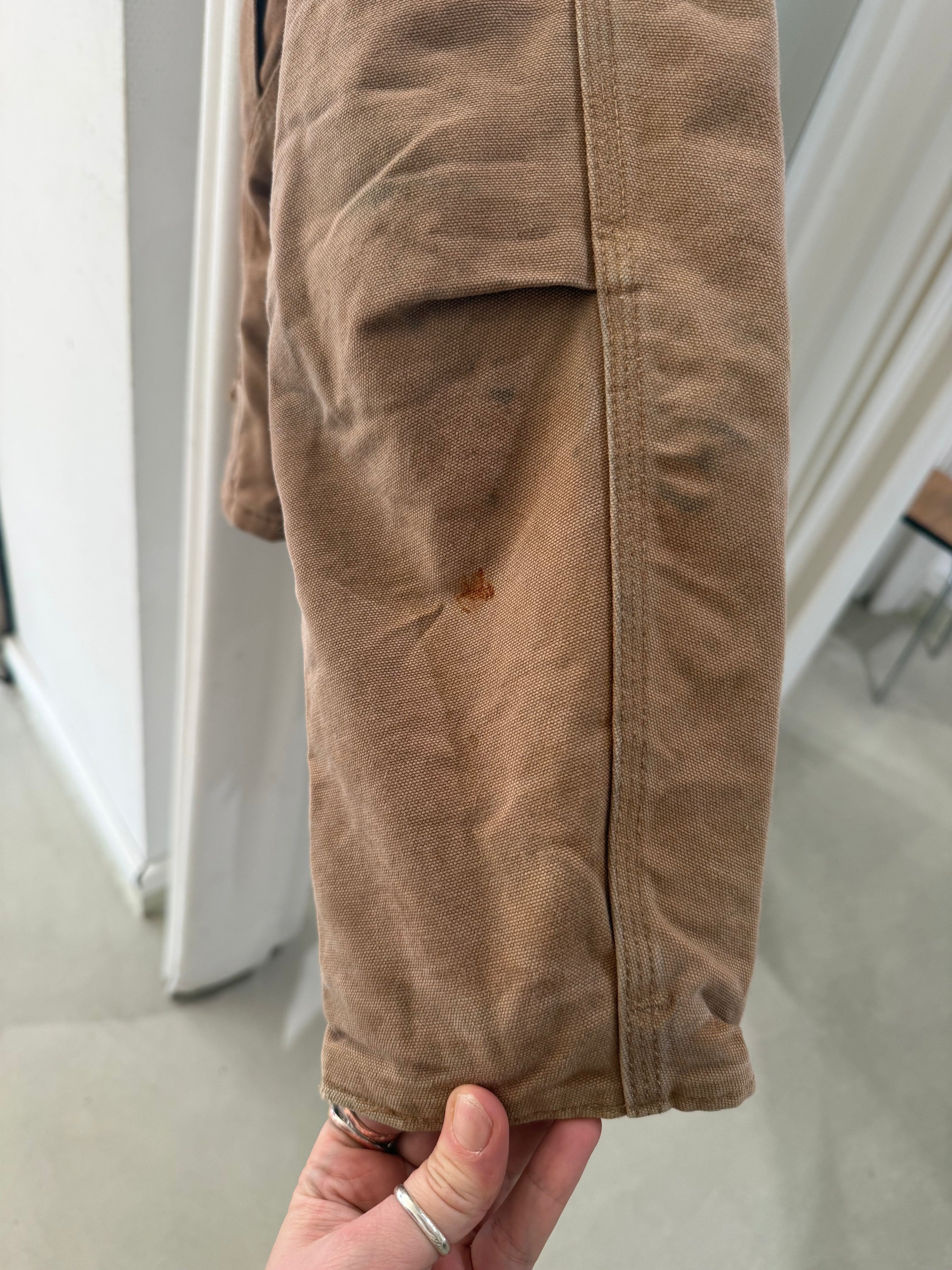Vintage beige gefütterte CARHARTT-Jacke, Größe L