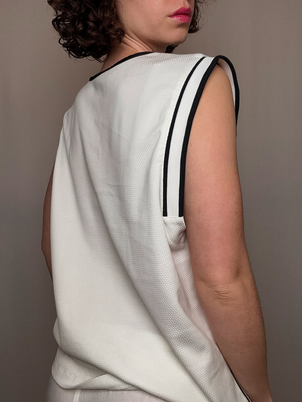 maillot de basket blanc nike M vintage