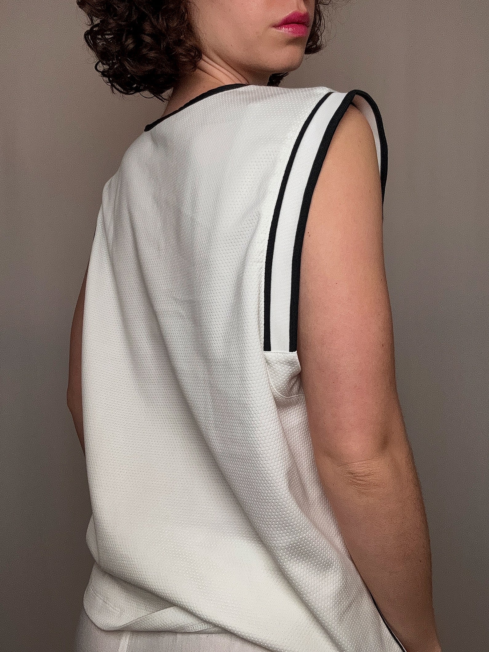 maillot de basket blanc nike M vintage