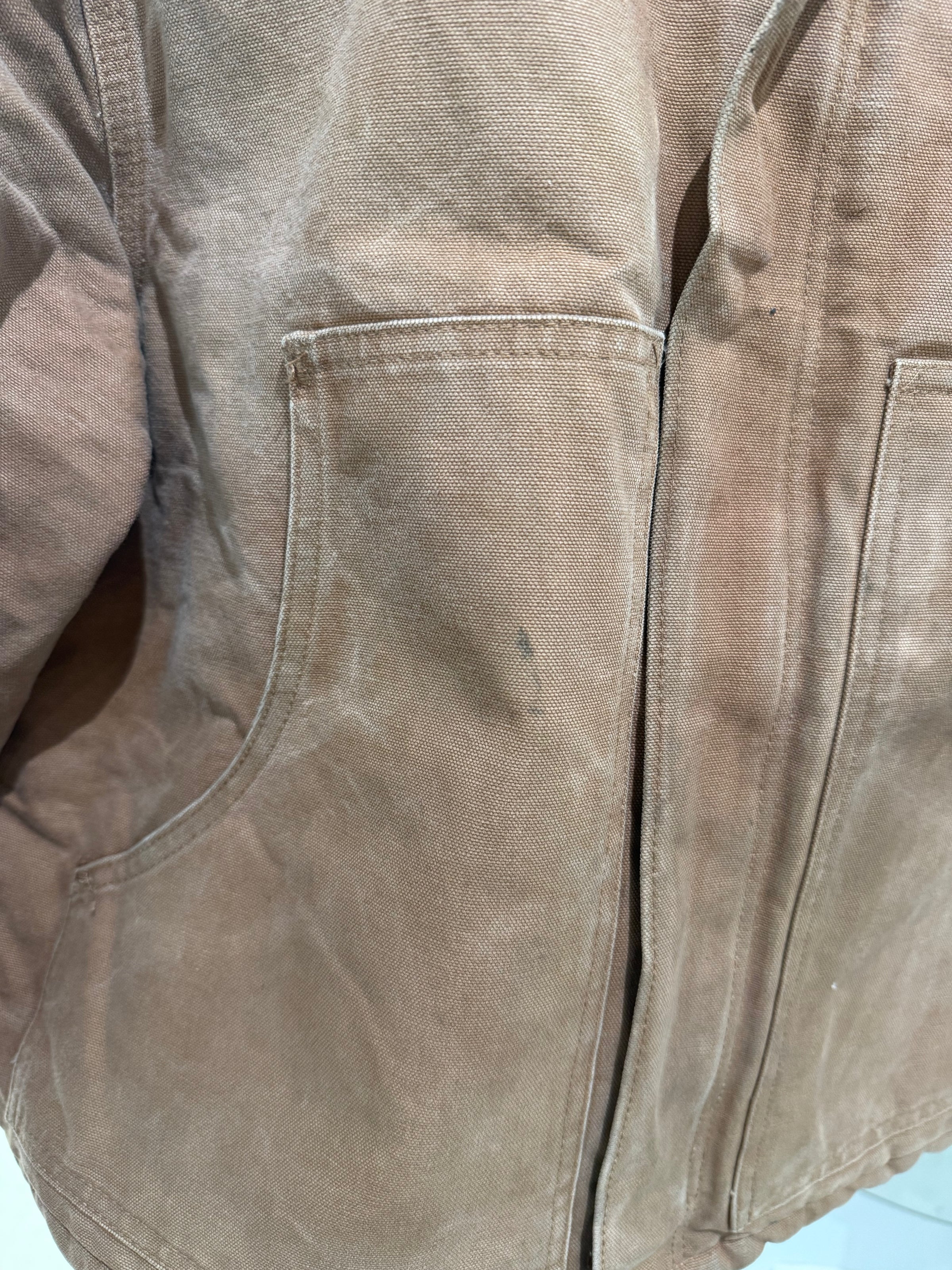 Vintage beige gefütterte CARHARTT-Jacke, Größe L