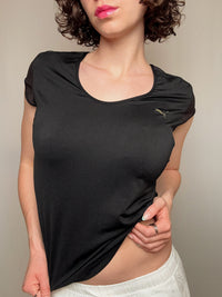Tshirt avec mesh noir Puma M vintage
