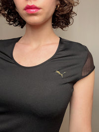 Tshirt avec mesh noir Puma M vintage