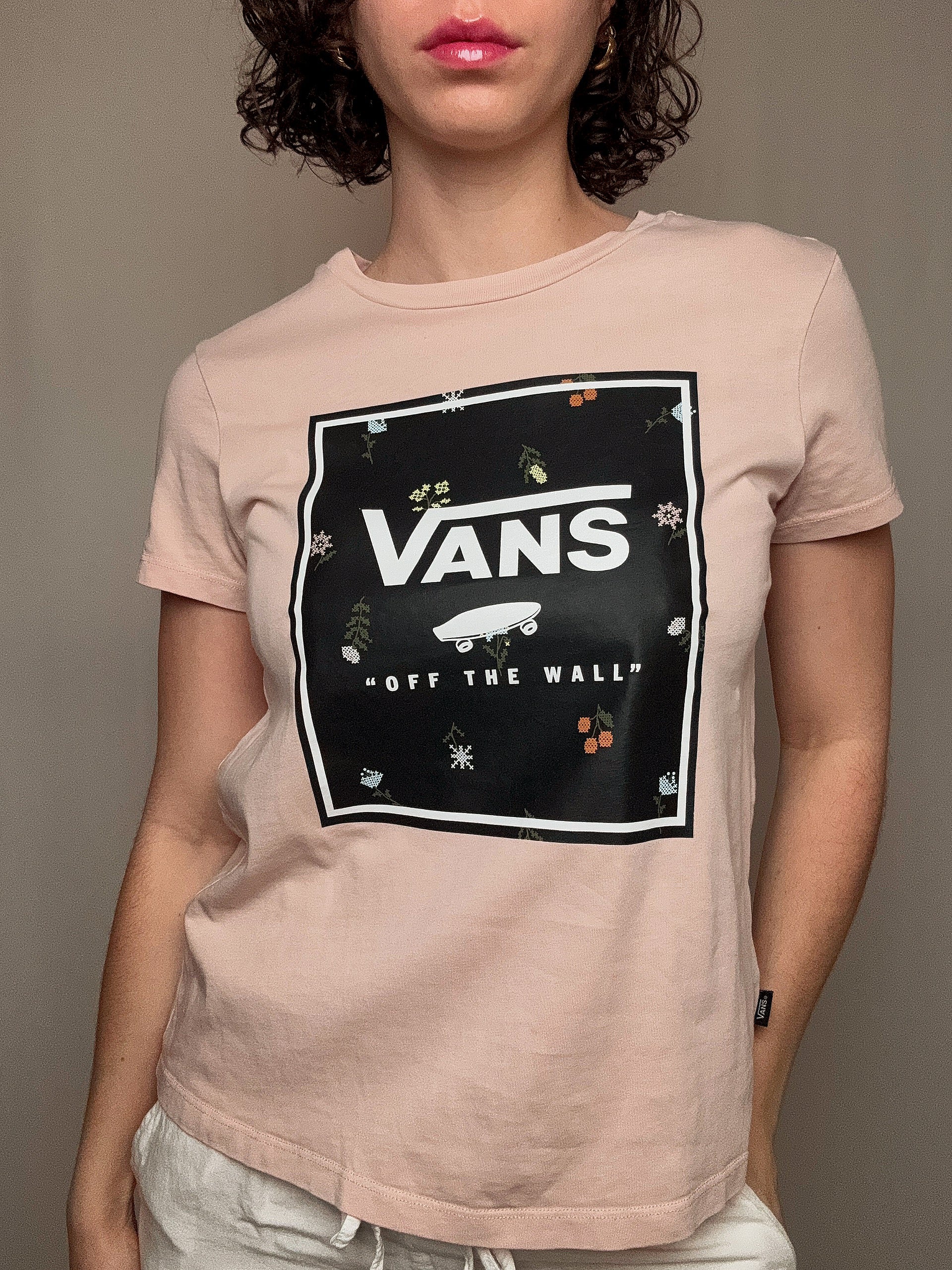 Tshirt rose vans M vintage