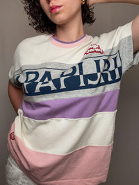 Gestreiftes Napapijri T-Shirt S Vintage