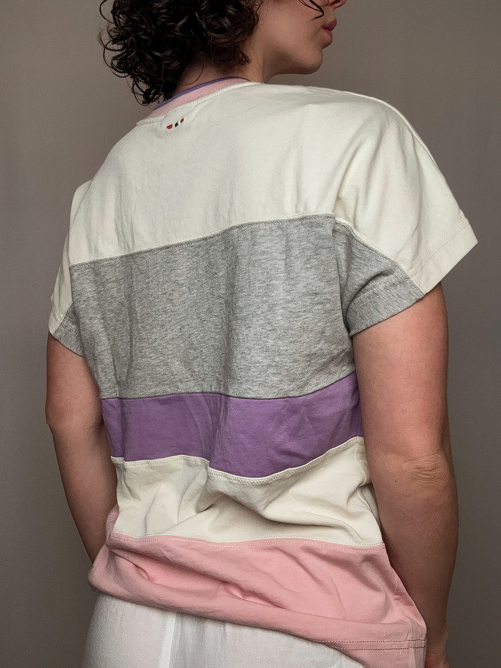 Gestreiftes Napapijri T-Shirt S Vintage