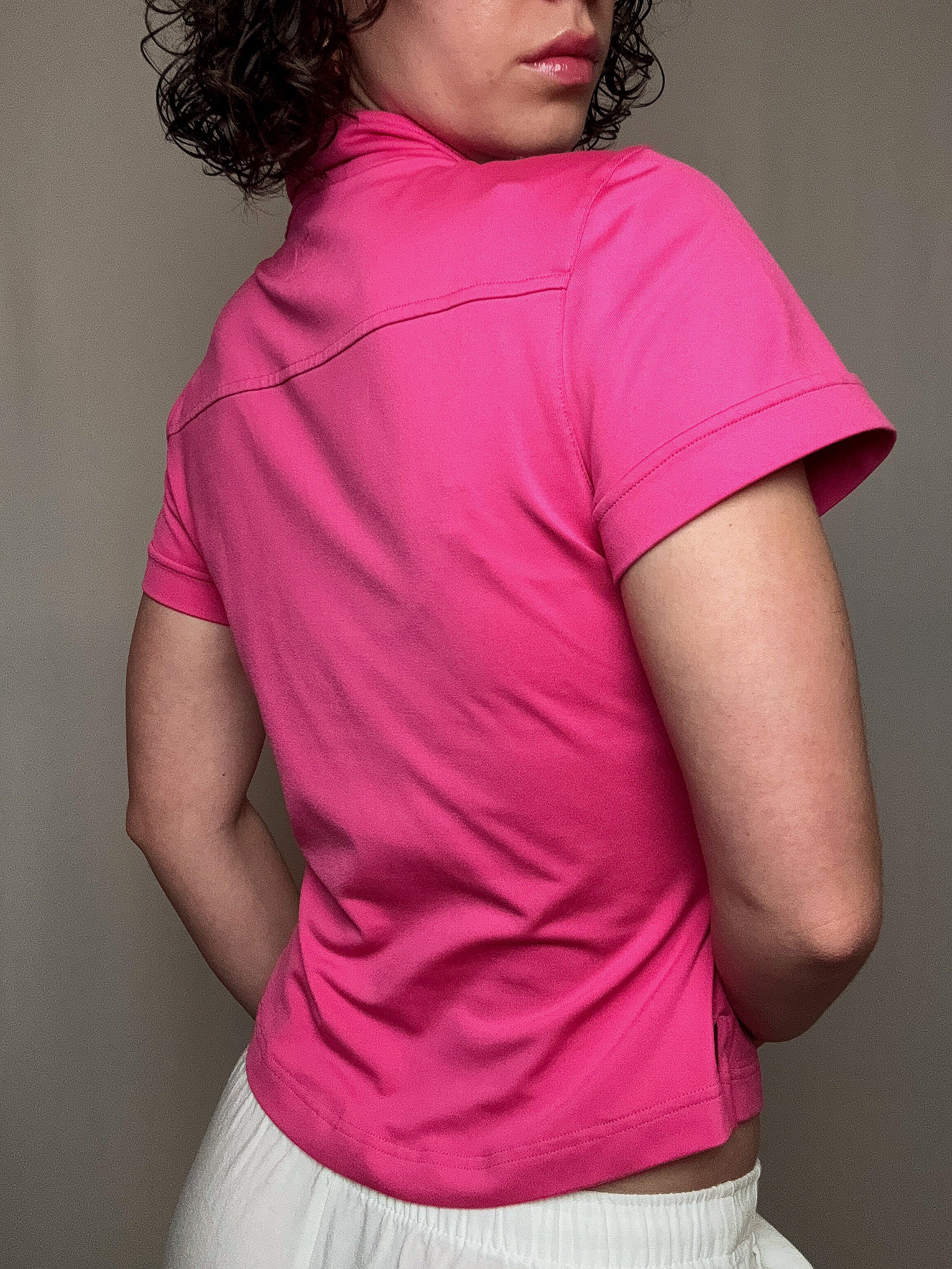 Polo sportif rose adidas M vintage