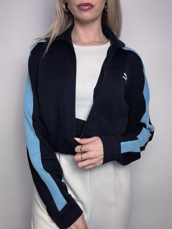 Jacket fittée Bleue marine PUMA M/L vintage