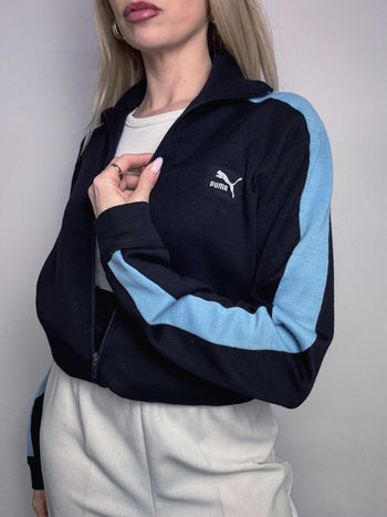 Jacket fittée Bleue marine PUMA M/L vintage
