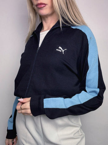 Jacket fittée Bleue marine PUMA M/L vintage