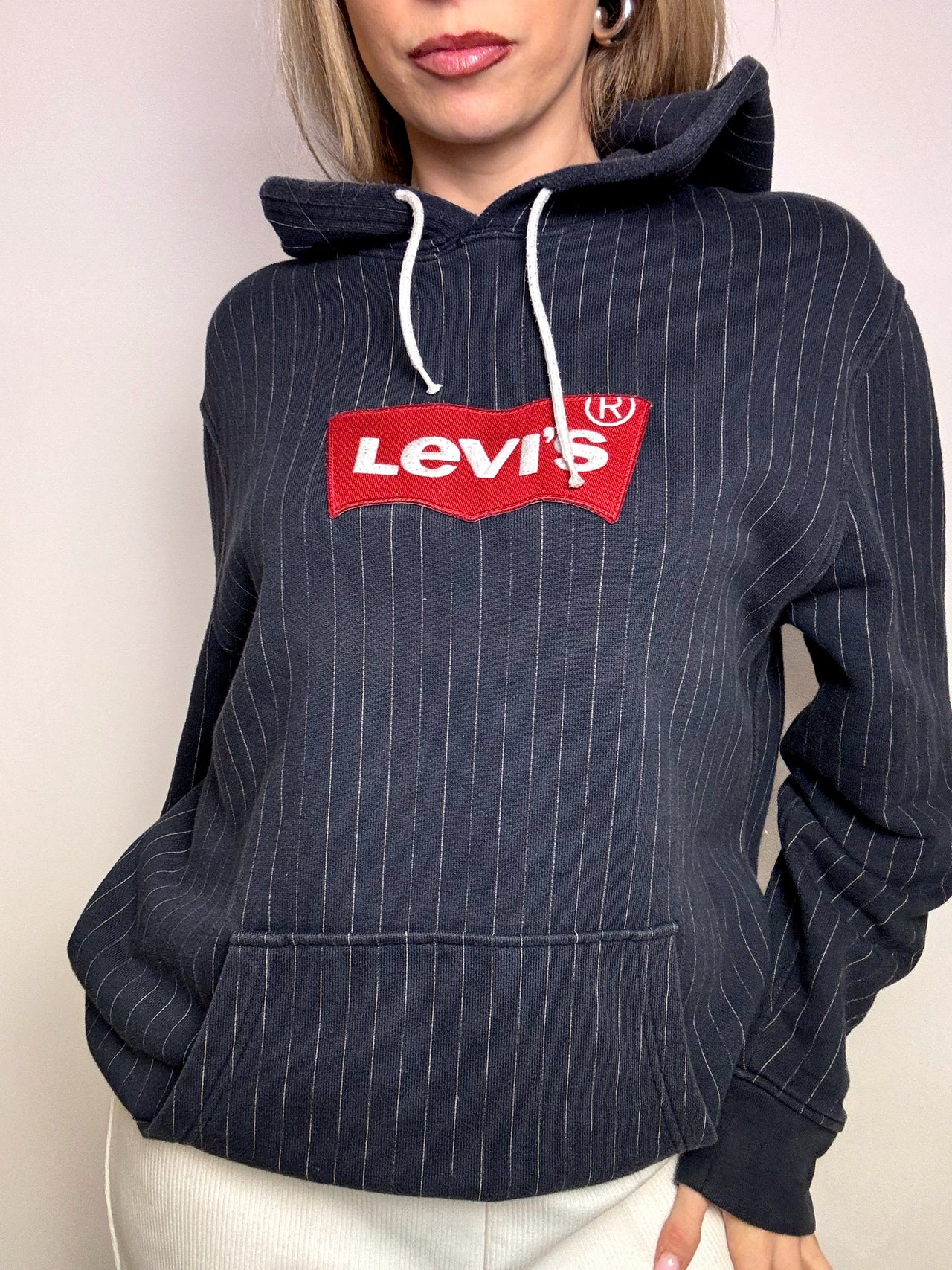 Sweat à capuche rayé LEVIS L vintage