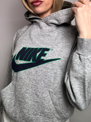 Sweat à capuche gris NIKE S vintage