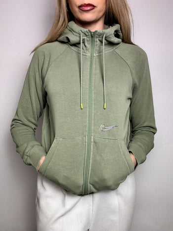 NIKE XS/S Vintage Water Green Hooded Jacket