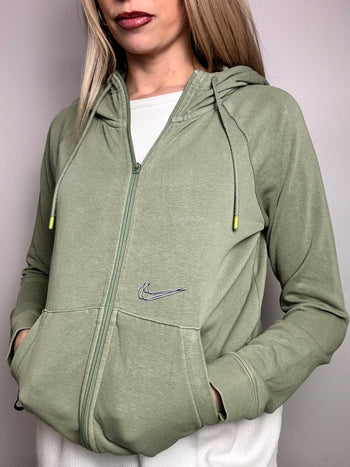 NIKE XS/S Vintage Water Green Hooded Jacket