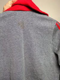 ADIDAS M vintage gray and red fitted jacket