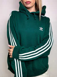 ADIDAS L Vintage Grüner Hoodie