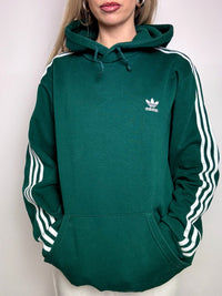 ADIDAS L Vintage Grüner Hoodie