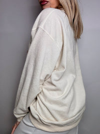 POLARTREK L Vintage Aztec Pattern Cream Fleece