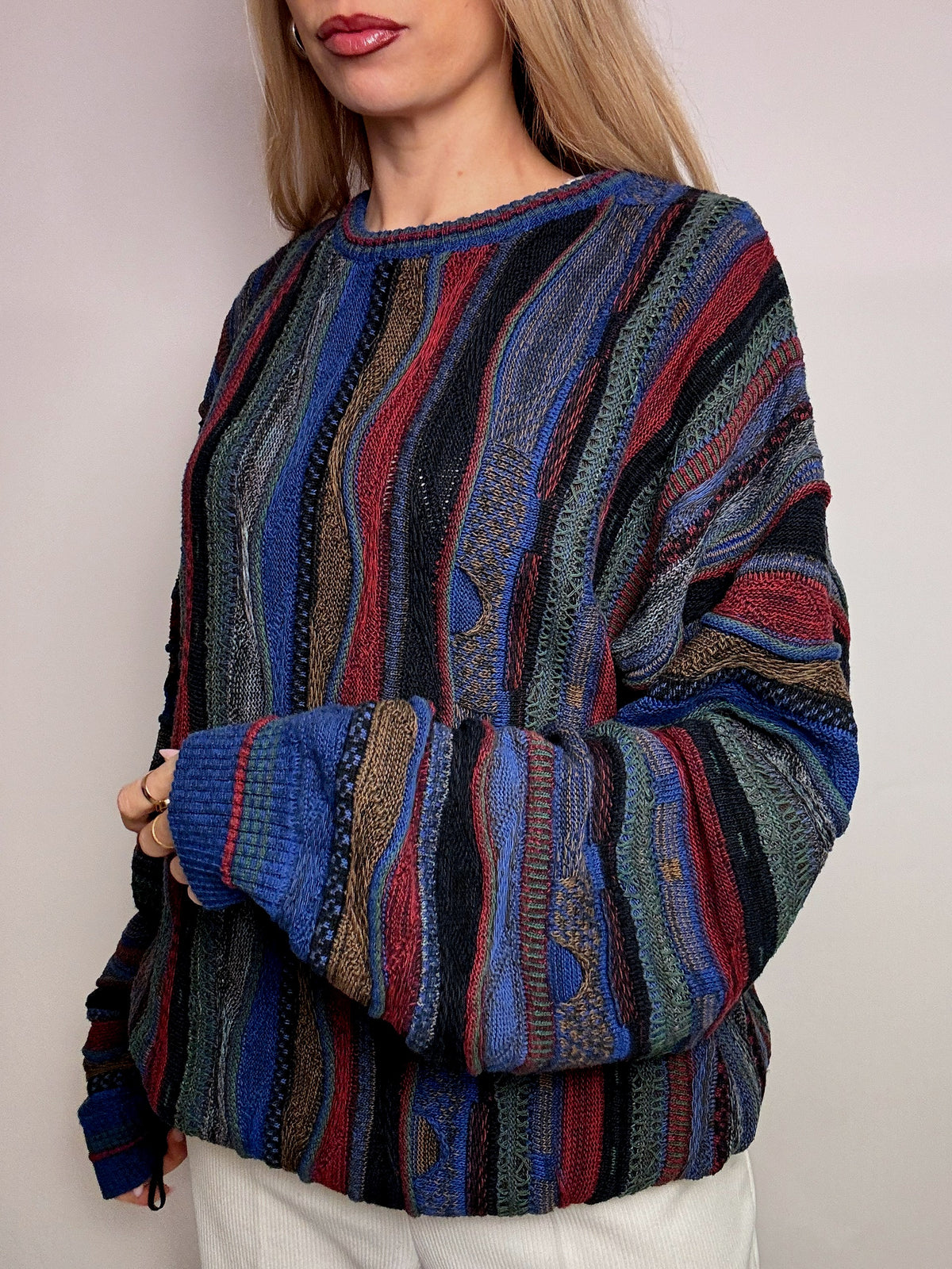 Vintage XL multicolor knitted sweater