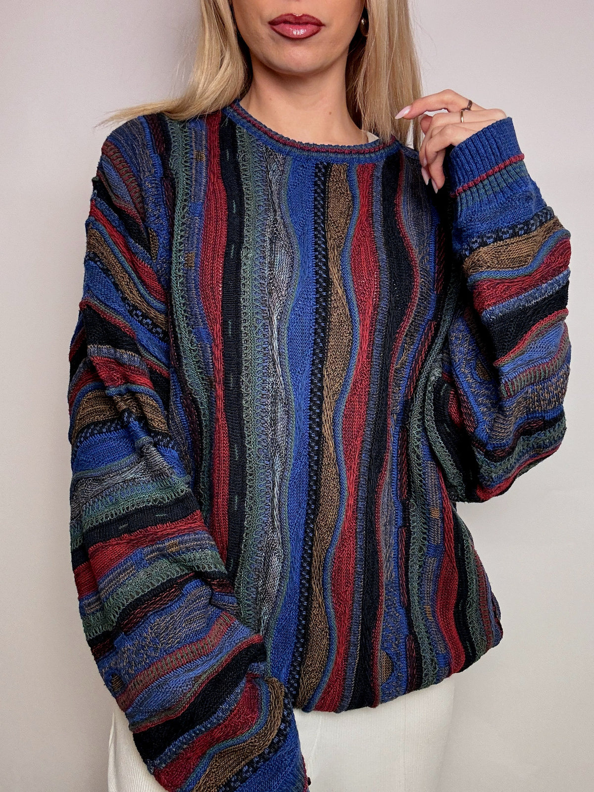 Vintage XL multicolor knitted sweater