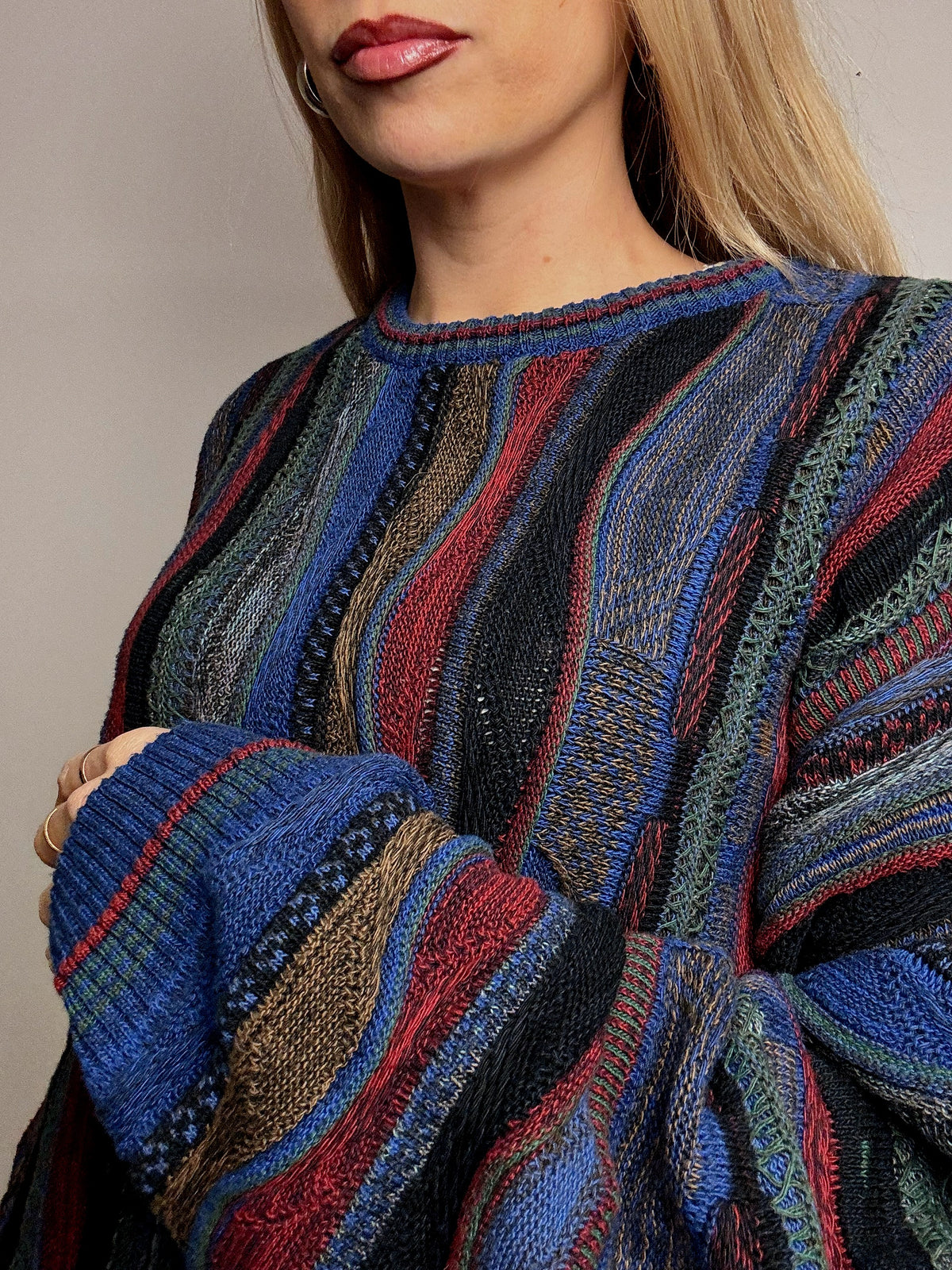Vintage XL multicolor knitted sweater