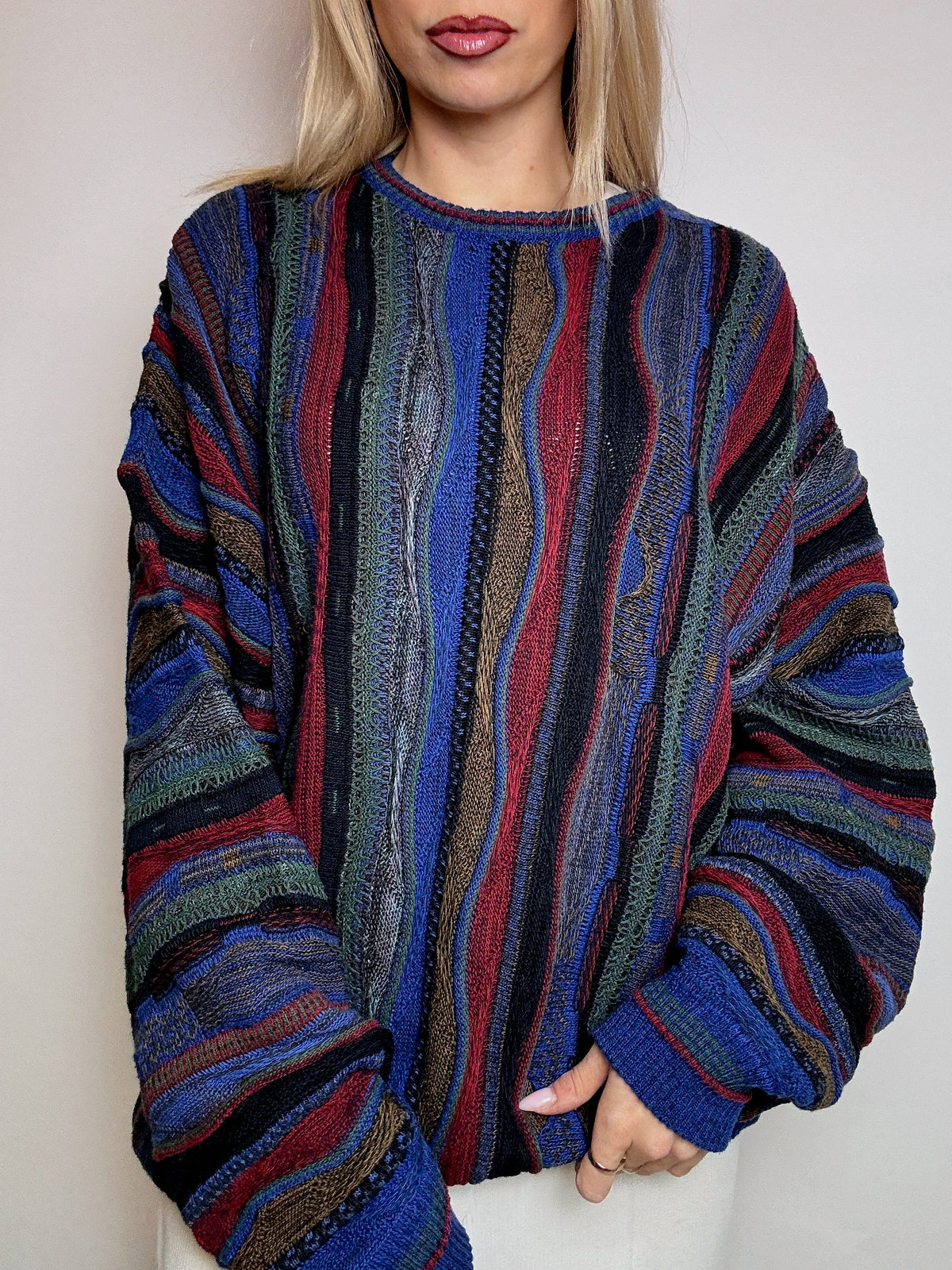 Vintage XL multicolor knitted sweater