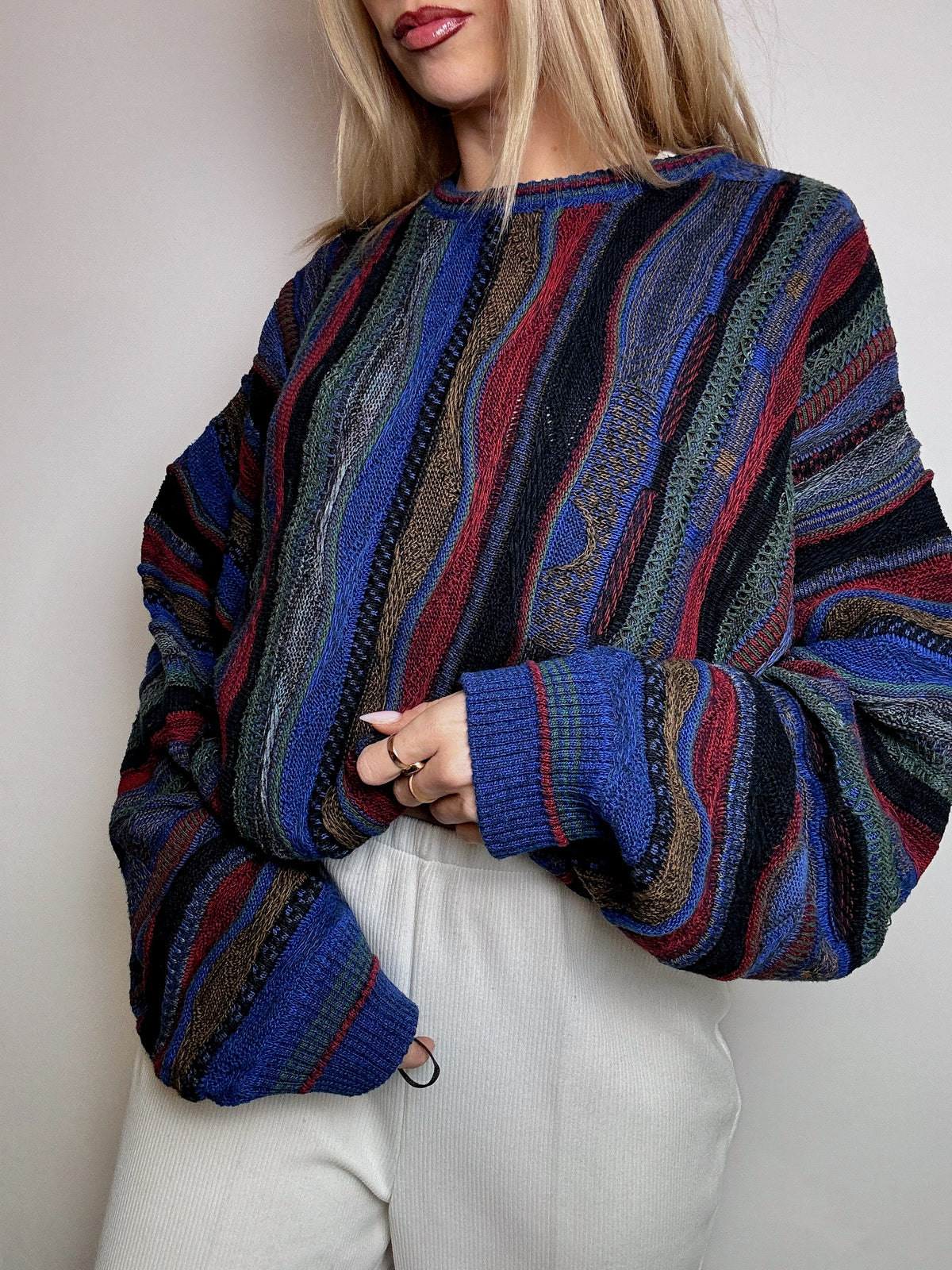 Vintage XL multicolor knitted sweater