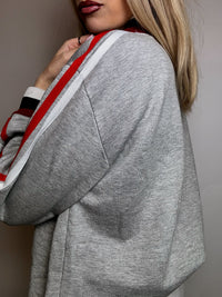 Vintage CHICAGO XL graues Rundhals-Sweatshirt