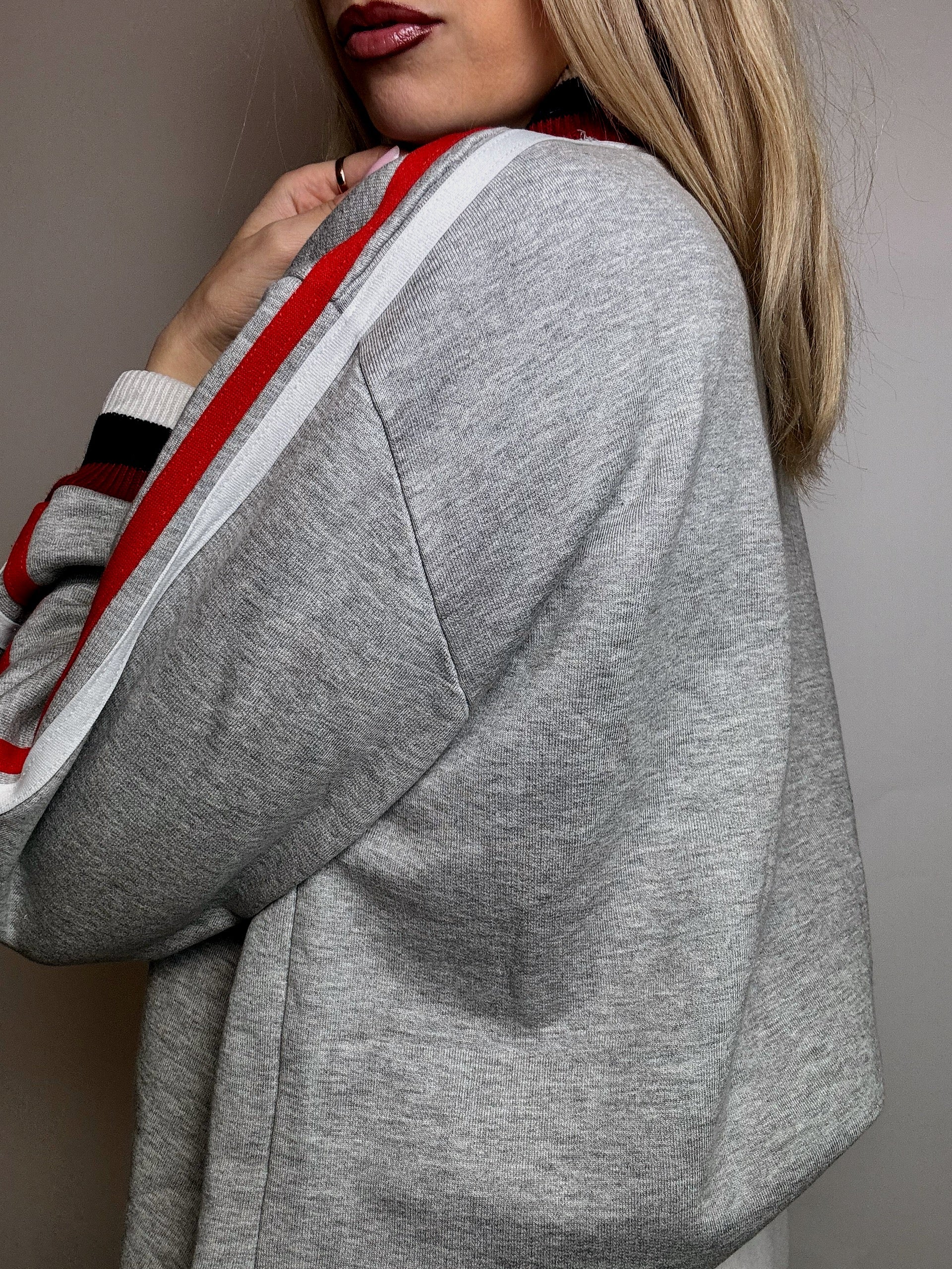 Vintage CHICAGO XL graues Rundhals-Sweatshirt