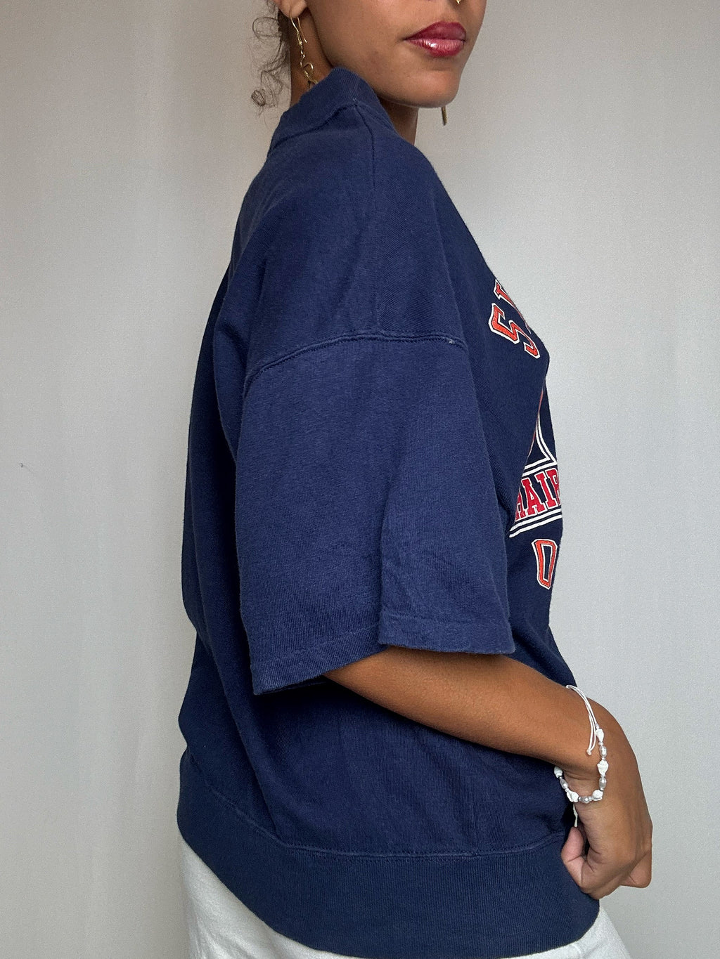 T-shirt bleu marine L vintage