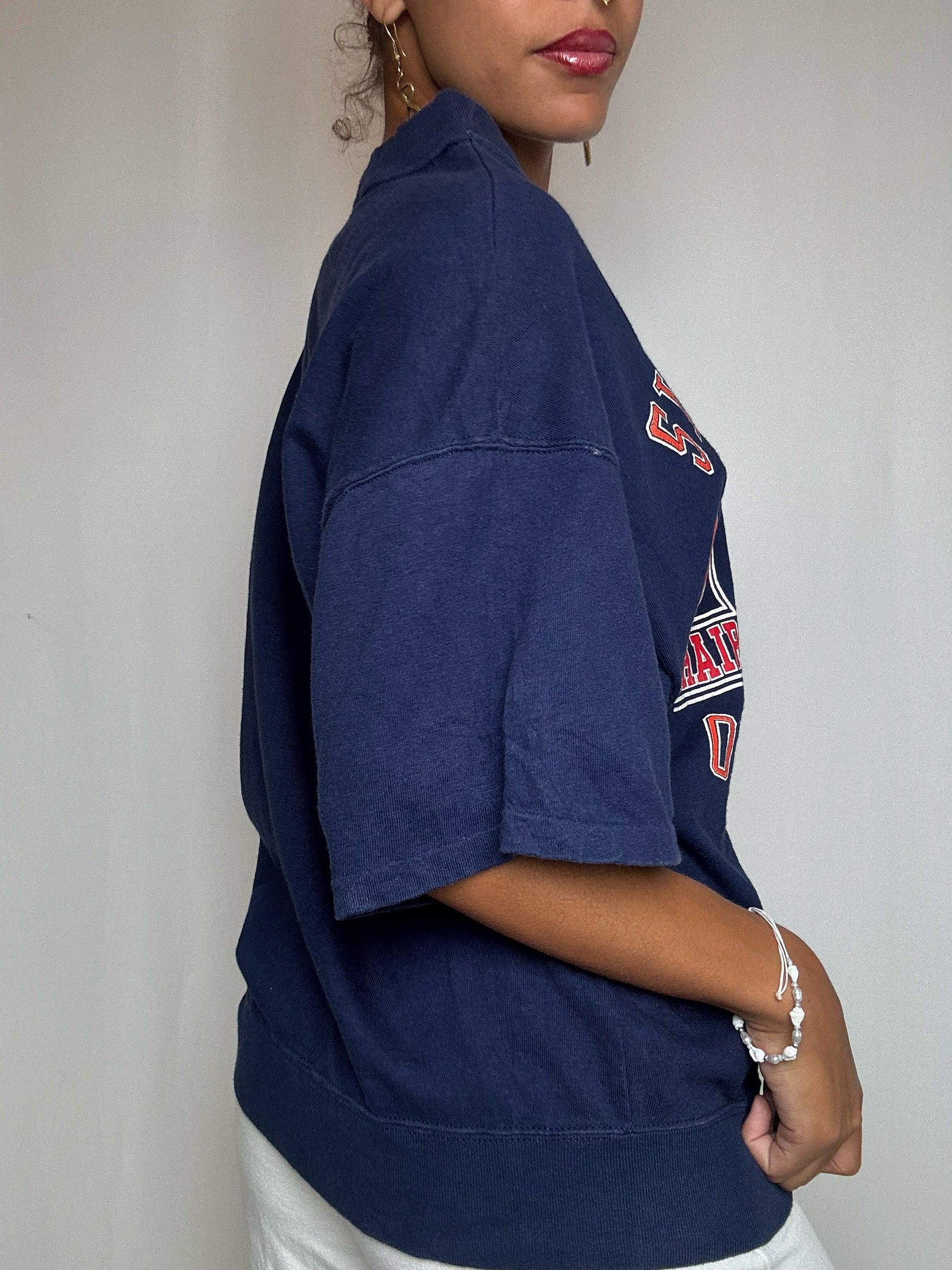 T-shirt bleu marine L vintage
