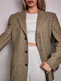 Vintage XL beige wool blazer