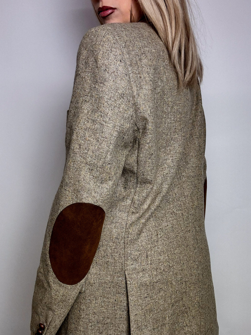 Vintage XL beige wool blazer