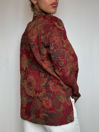 Veste Pondicherry rouge vintage