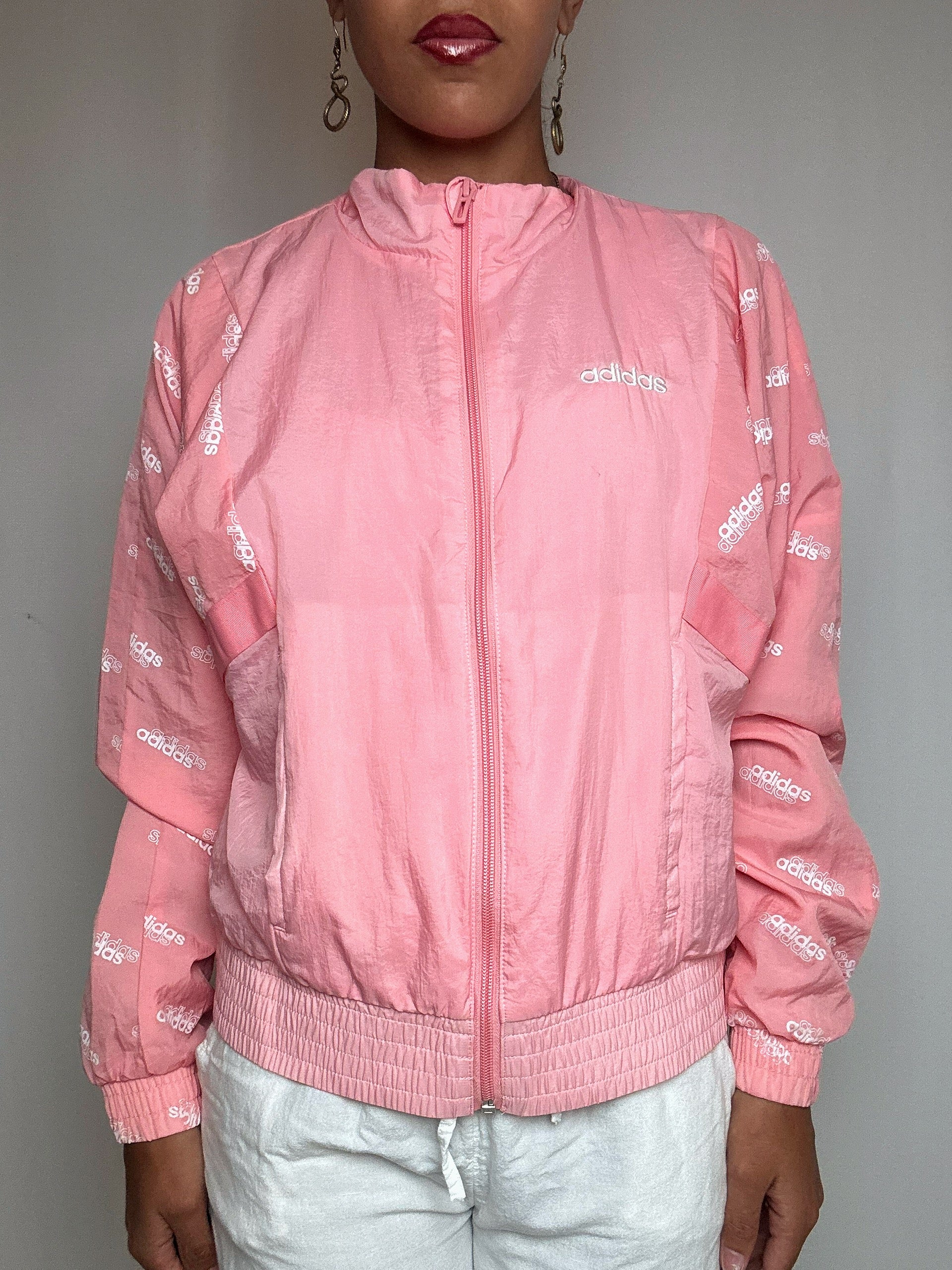 Jacket de sport rose Adidas XS vintage