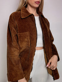 Vintage brown corduroy jacket lined L vintage