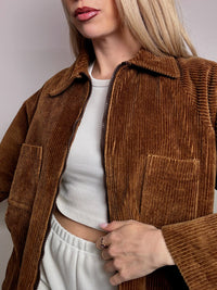 Vintage brown corduroy jacket lined L vintage