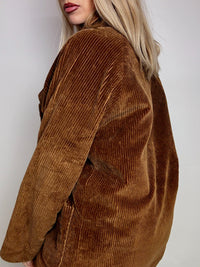 Vintage brown corduroy jacket lined L vintage