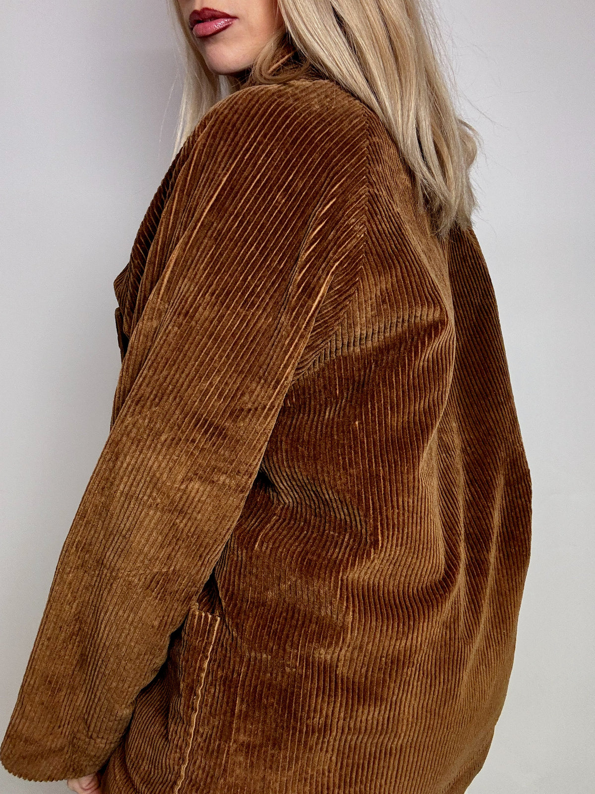 Vintage brown corduroy jacket lined L vintage