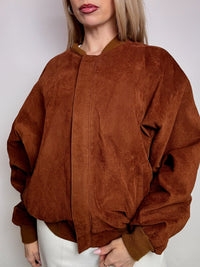 Bomber en daim camel L/XL vintage