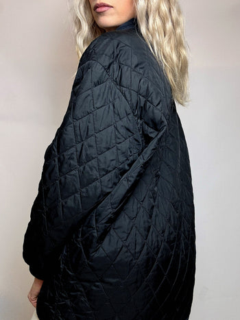 Veste matelassée noire S/M vintage