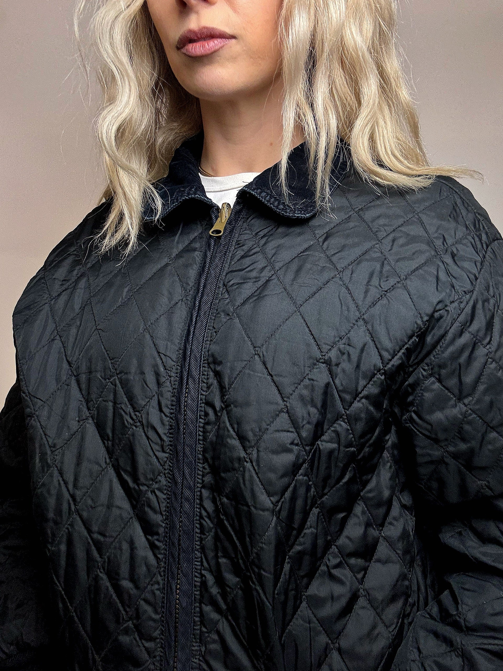 Vintage XL Marine Steppjacke