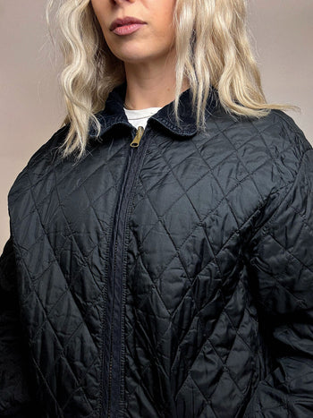 Veste matelassée noire S/M vintage