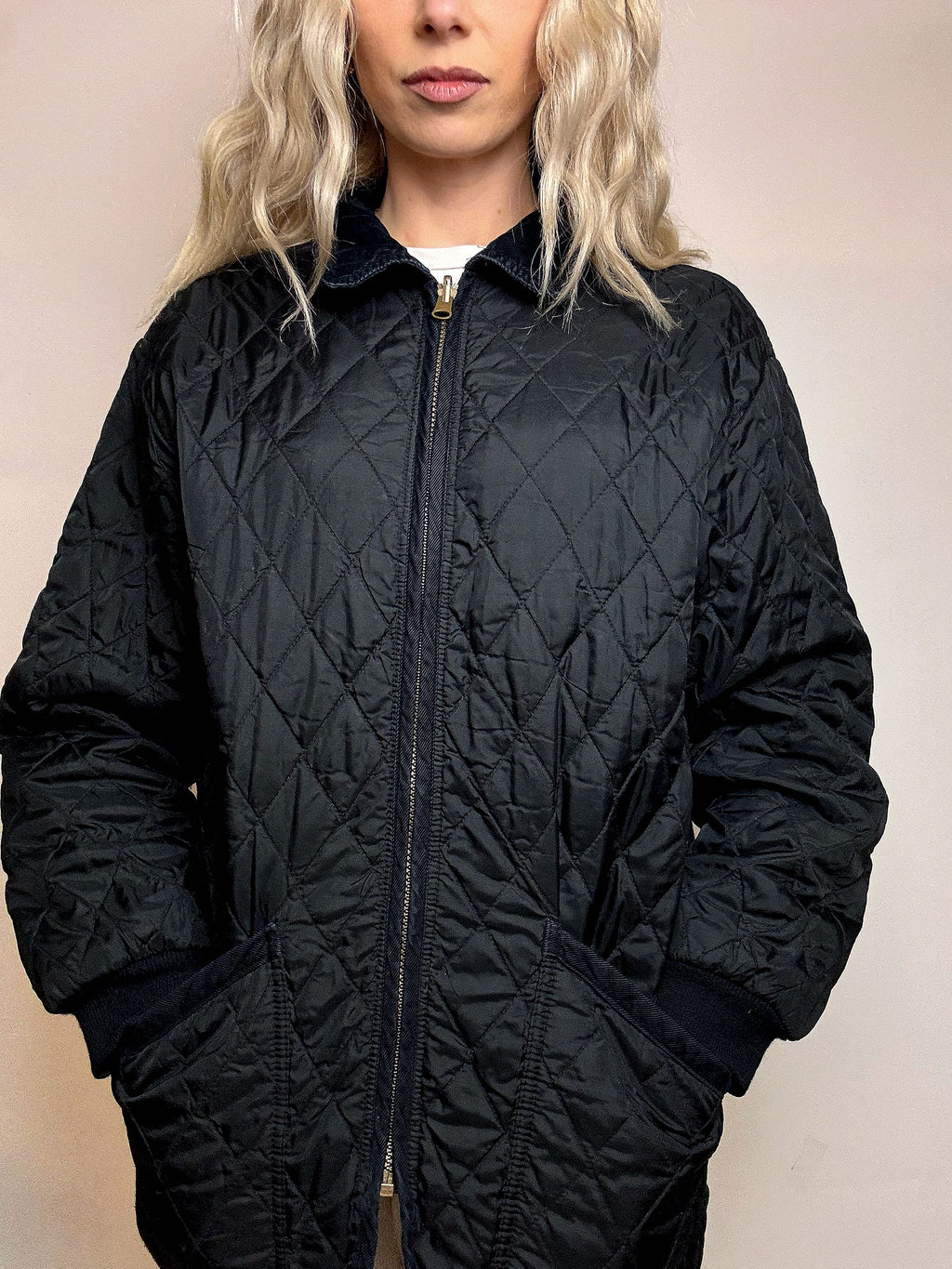 Vintage XL Marine Steppjacke